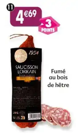 Maximo Saucisson fumé lorrain berni offre