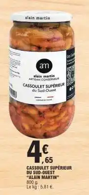 E.Leclerc Cassoulet Supérieur du Sud-Ouest Alain Martin offre