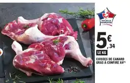 E.Leclerc Cuisses de Canard Gras à Confire X4 offre