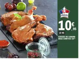 E.Leclerc Cuisses de Canard Gras Confites x4 offre