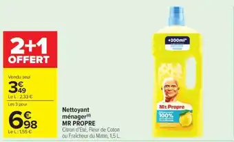 Carrefour Market NETTOYANT MÉNAGER MR PROPRE offre