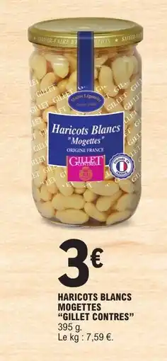 E.Leclerc HARICOTS BLANCS MOGETTES GILLET CONTRES offre