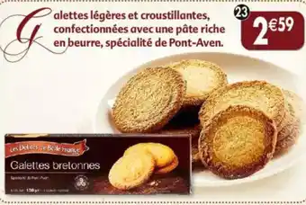 Maximo Galettes bretonnes spécialité de Pont-Aven 3 sachets fraîcheur Les Délices de Belle France offre