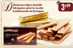 Maximo Crêpes dentelle au beurre emballage individuel les délices de belle france offre