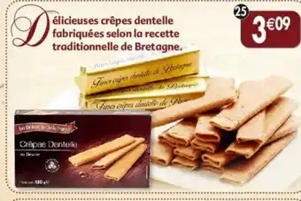 Maximo Crêpes dentelle au beurre emballage individuel les délices de belle france offre