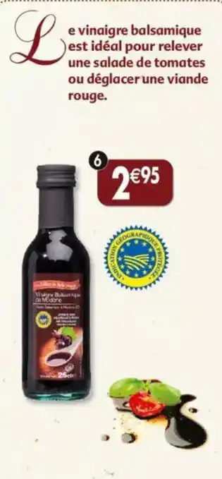 Maximo Vinaigre balsamique de modène 6° igp les délices de belle france offre