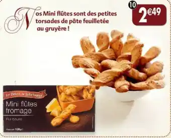 Maximo Mini flûtes feuilletées au fromage pur beurre Les Délices de Belle France offre