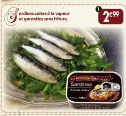 Maximo Sardines entières à l'huile d'olive cuisson vapeur les délices de belle france offre