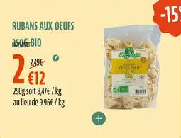 La Vie Claire Rubans aux oeufs bio offre