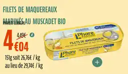 La Vie Claire Filets de maquereaux marinés au muscadet bio offre