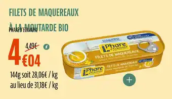 La Vie Claire Filets de maquereaux a la moutarde bio offre