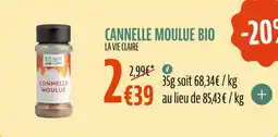 La Vie Claire Cannelle moulue bio offre