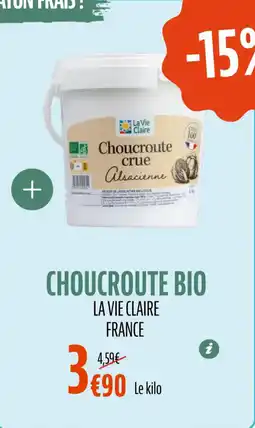 La Vie Claire Choucroute bio offre