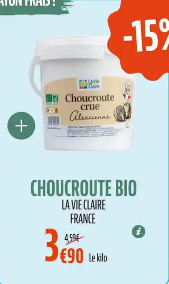 La Vie Claire Choucroute bio offre