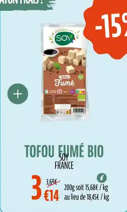 La Vie Claire Tofou fumé bio offre