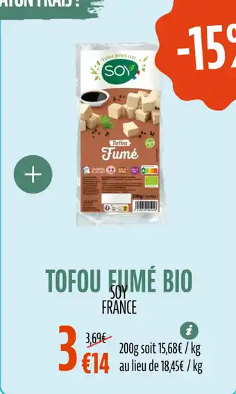 La Vie Claire Tofou fumé bio offre