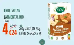 La Vie Claire Croc seitan emmental bio offre