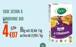 La Vie Claire Croc seitan à l'indienne offre