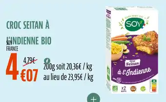 La Vie Claire Croc seitan à l'indienne offre