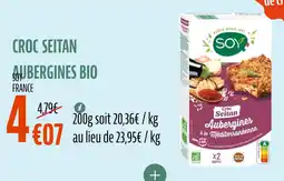 La Vie Claire Croc seitan aubergines bio offre