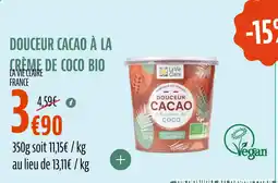 La Vie Claire Douceur cacao à la crème de coco bio offre