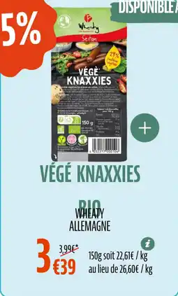 La Vie Claire Végé knaxxies bio offre