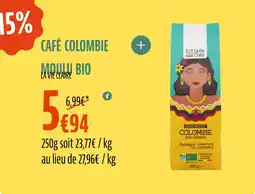 La Vie Claire Café colombie moulu bio offre