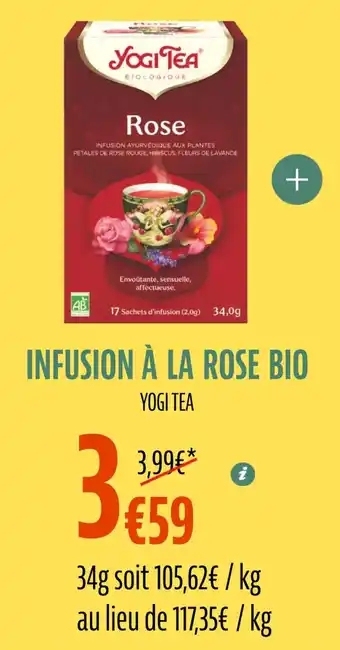 La Vie Claire Infusion à la rose bio offre