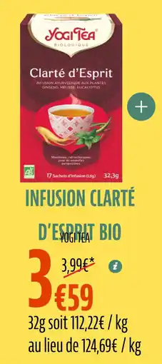 La Vie Claire Infusion clarté d'espirit bio offre