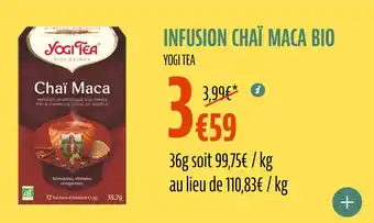 La Vie Claire Infusion chaï maca bio offre