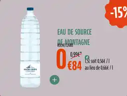 La Vie Claire Eau de source de montagne offre