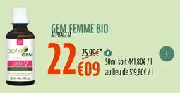 La Vie Claire Gem femme bio offre