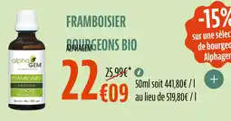 La Vie Claire Framboisier bourgeons bio offre