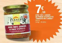 E.Leclerc AXOA 100% CANARD AU PIMENT D'ESPELETTE PANACHE DES LANDES offre