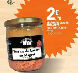 E.Leclerc Terrine de Canard au Magret Les Trois Chefs offre