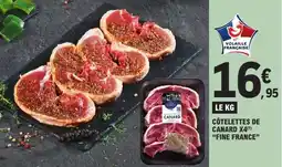 E.Leclerc CÔTELETTES DE CANARD X4 FINE FRANCE offre