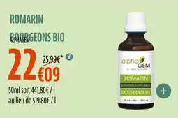 La Vie Claire Romarin bourgeons bio offre