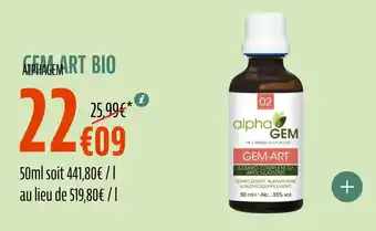 La Vie Claire Gem art bio offre