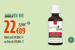 La Vie Claire Gem ven bio offre