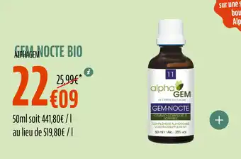 La Vie Claire Gem nocte bio offre