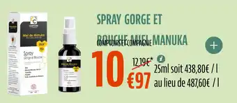 La Vie Claire Spray gorge et bouche miel de manuka offre