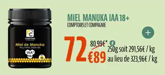 La Vie Claire Miel manuka iaa 18+ offre
