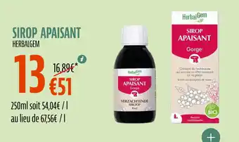 La Vie Claire Sirop apaisant offre