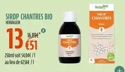 La Vie Claire Sirop chantres bio offre