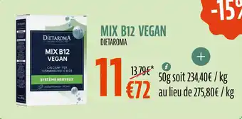 La Vie Claire Mix b12 vegan offre