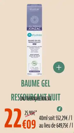 La Vie Claire Baume gel ressourçant nuit offre