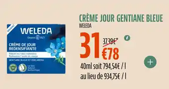 La Vie Claire Crème jour gentiane bleue offre