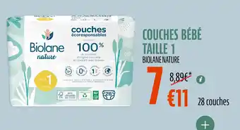 La Vie Claire Couches bébé taille 1 offre