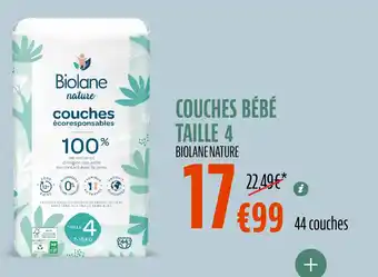 La Vie Claire Couches bébé taille 4 offre