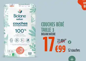 La Vie Claire Couches bébé taille 3 offre